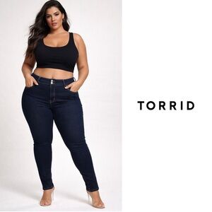 NEW Torrid Super Soft Navy Skinny Jeggings